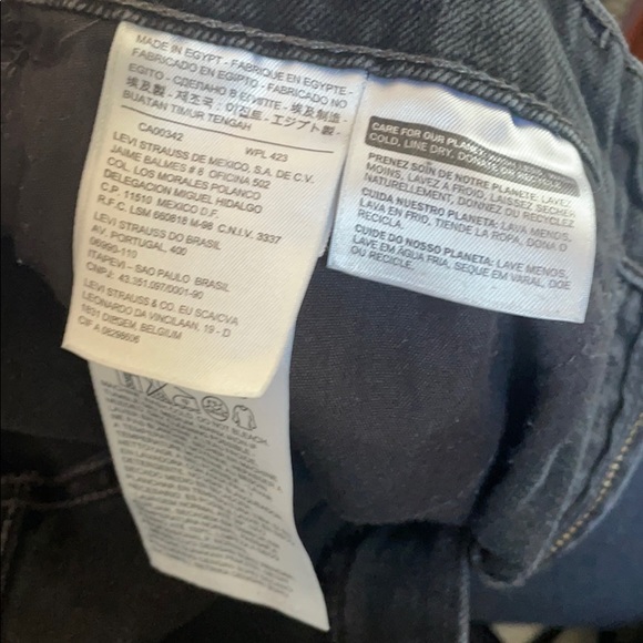Mid-rise Black Denim Jeans Levi’s - Picture 6 of 9